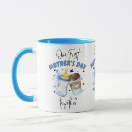 First Mothers Day Shirt 2025 /Blue Combo Mug