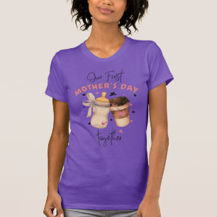First Mother's Day Shirt 2025/Pink Matching outfit