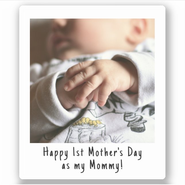 First Mother's Day Snapshot Style Photo Keepsake S (Front)