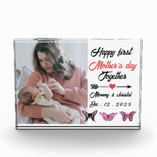 First Mother's Day Together Photo personalized Block