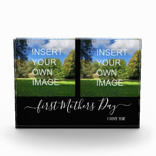 First Mothers Day Two Photo Typography Block