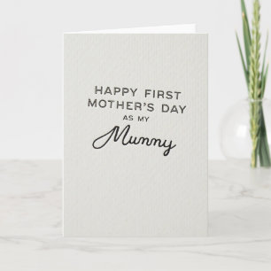 First Mummy Mothers Day Art Card