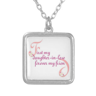 First My Daughter-in-law© Forever My Friend Silver Plated Necklace