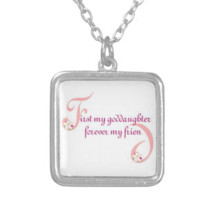 First My Goddaughter© Forever My Friend Silver Plated Necklace