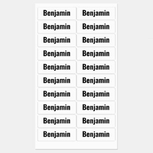 First Name - Basic Sans Serif Type Black