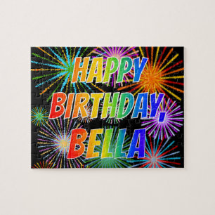 First Name "BELLA", Fun "HAPPY BIRTHDAY" Jigsaw Puzzle