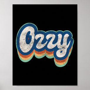 First Name Boy Vintage Style 70s 80s Personalized  Poster