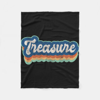 First Name Girl Vintage Style 70s 80s Personalized Fleece Blanket