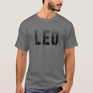First Name LEO Boy Military Personalized Birthday T-Shirt