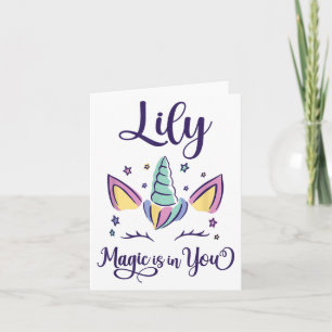 First Name Lily D Lily Card