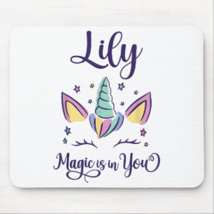 First Name Lily D Lily  Mouse Pad