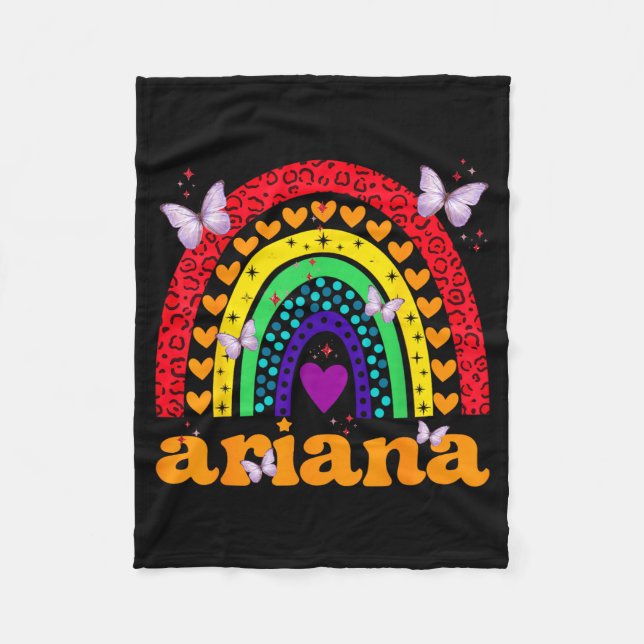 First Name Personalized Name Love First Name Fleece Blanket (Front)