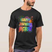 First Name "VICTOR", Fun "HAPPY BIRTHDAY"