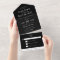 First Names Elegant Black and White Formal Wedding