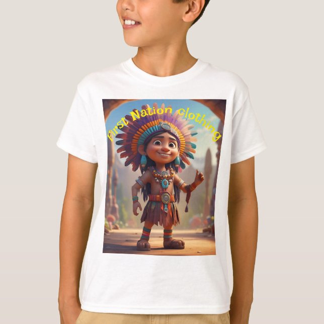 First Nation clothing kids indian T-Shirt (Front)