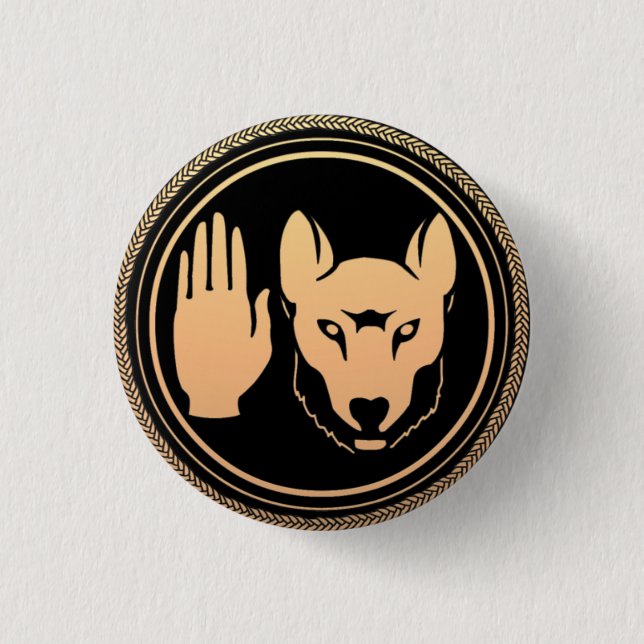First Nations Button Wolf Native Art Metis Flag (Front)