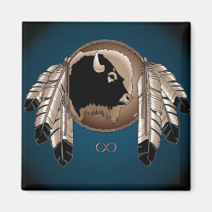 First Nations Fridge Magnet Native Art Metis Pride