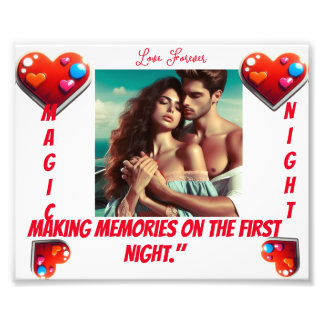 "First Night Bliss: Love's Eternal Wall Art" Photo Print