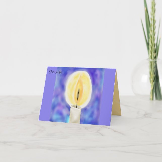 First Night Hanukkah Card (Front)