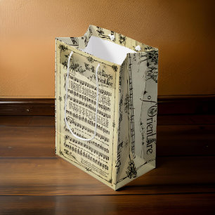 First Noel Music Sheet Gift Bag