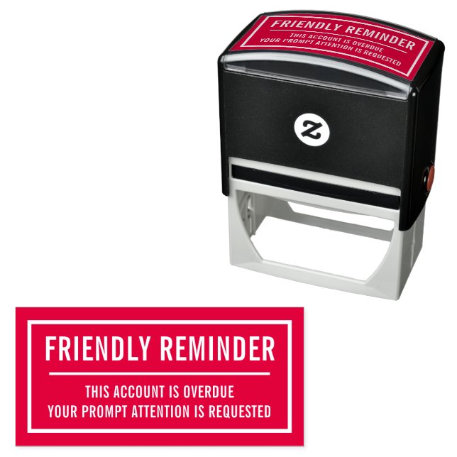 First Notice Account Overdue Self-inking Stamp (In Situ)