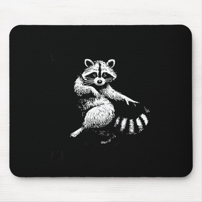 First Of All I'm A Delight Funny Raccoon Lover  Mouse Pad (Front)