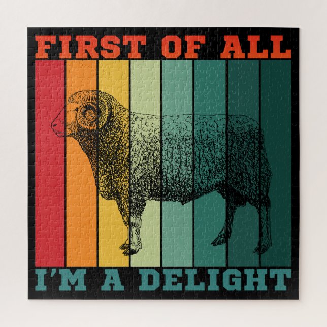 FIRST OF ALL I'M A DELIGHT  JIGSAW PUZZLE (Vertical)