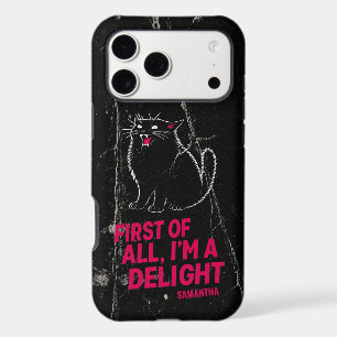 First Of All I'm A Delight Roaring Black Cat