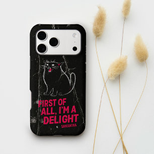 First Of All I'm A Delight Roaring Black Cat