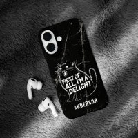 First Of All I'm A Delight Roaring Black Cat