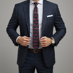 First Of All I'm A Delight Roaring Black Cat Tie