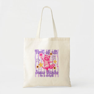 First Of All Jesus Think Im A Delight Raccoon Men Tote Bag