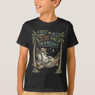 First Of Jesus Thinks A Delight Goose Design T-Shirt
