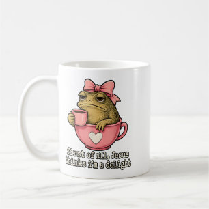 First Of Jesus Thinks A Delight Toad Coffee Meme Mug
