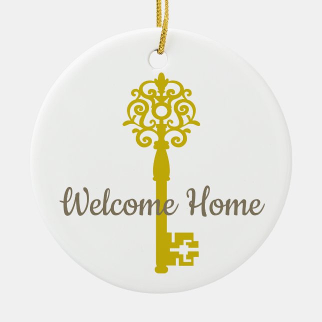 First or New Home Ceramic Ornament (Front)