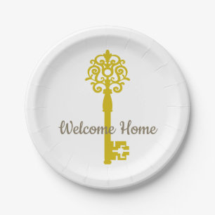 First or New Home Paper Plate