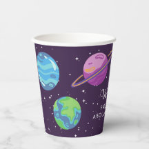 First Orbit 1st Birthday Space Party Cup