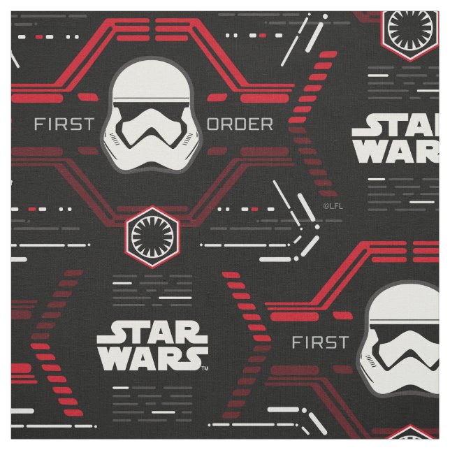 First Order Stormtrooper Pattern Fabric (Swatch)