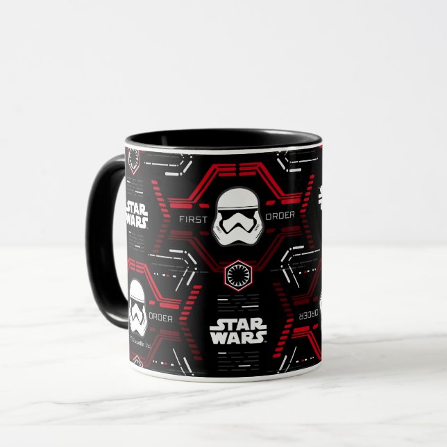 First Order Stormtrooper Pattern Mug (Front Left)