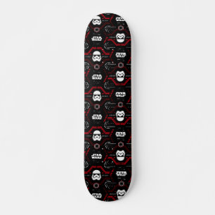 First Order Stormtrooper Pattern Skateboard