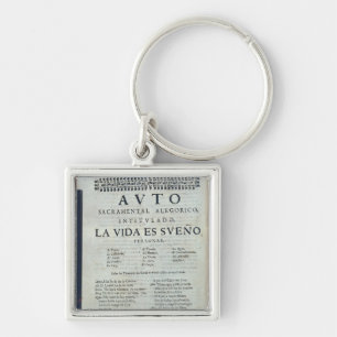 First page of 'La Vida es Sueno' Keychain