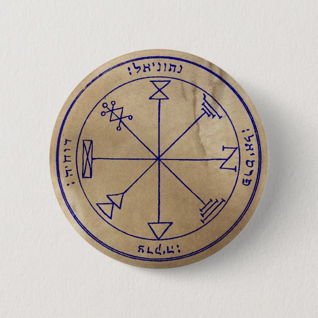 First Pentacle of Jupiter 2 Inch Round Button (Front)