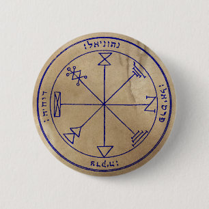 First Pentacle of Jupiter 2 Inch Round Button