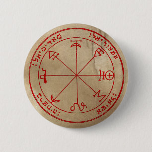 First Pentacle of Mars 2 Inch Round Button