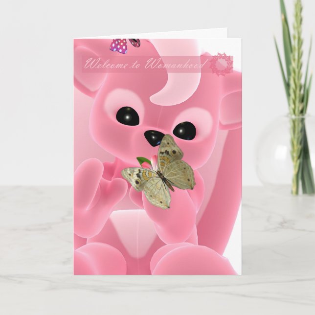 First Period, 1st Period, Womanhood Card (Front)