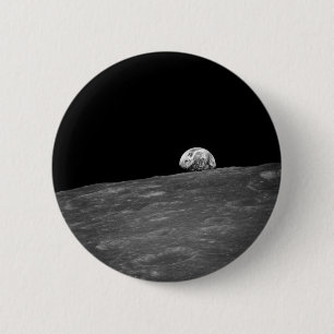 First Photograph of a Earthrise taken by Apollo 8 2 Inch Round Button