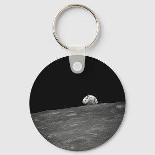 First Photograph of a Earthrise Taken by Apollo 8 Keychain