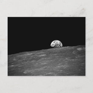 First Photograph of a Earthrise taken by Apollo 8 Postcard
