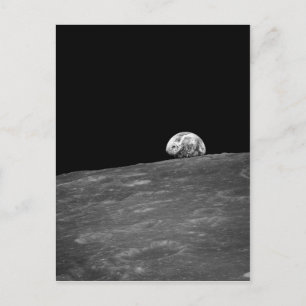 First Photograph of a Earthrise taken by Apollo 8 Postcard