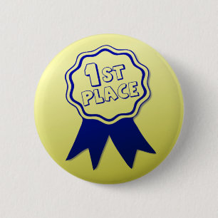 First Place Award Button Pin